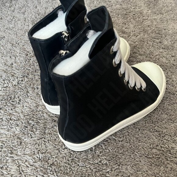 Rick Owens Black Porterville Jumbo Laced High - Picture 8 of 11